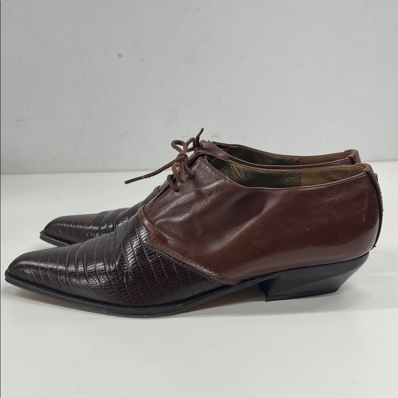 VIA SPIGA Leather Loafer Shoes in Brown Size 8 - Picture 3 of 10